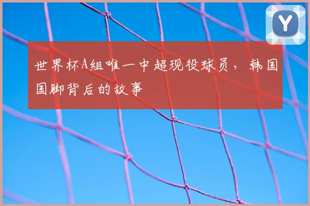 世界杯A组唯一中超现役球员,韩国国脚背后的故事